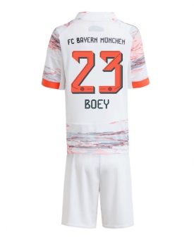 Bayern Munich Sacha Boey #23 Maglia Gara Trasferta Repliche 2025-26 Bambino Maniche Corte